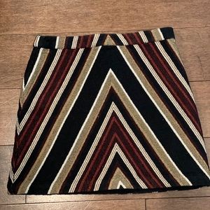 Topshop striped mini skirt